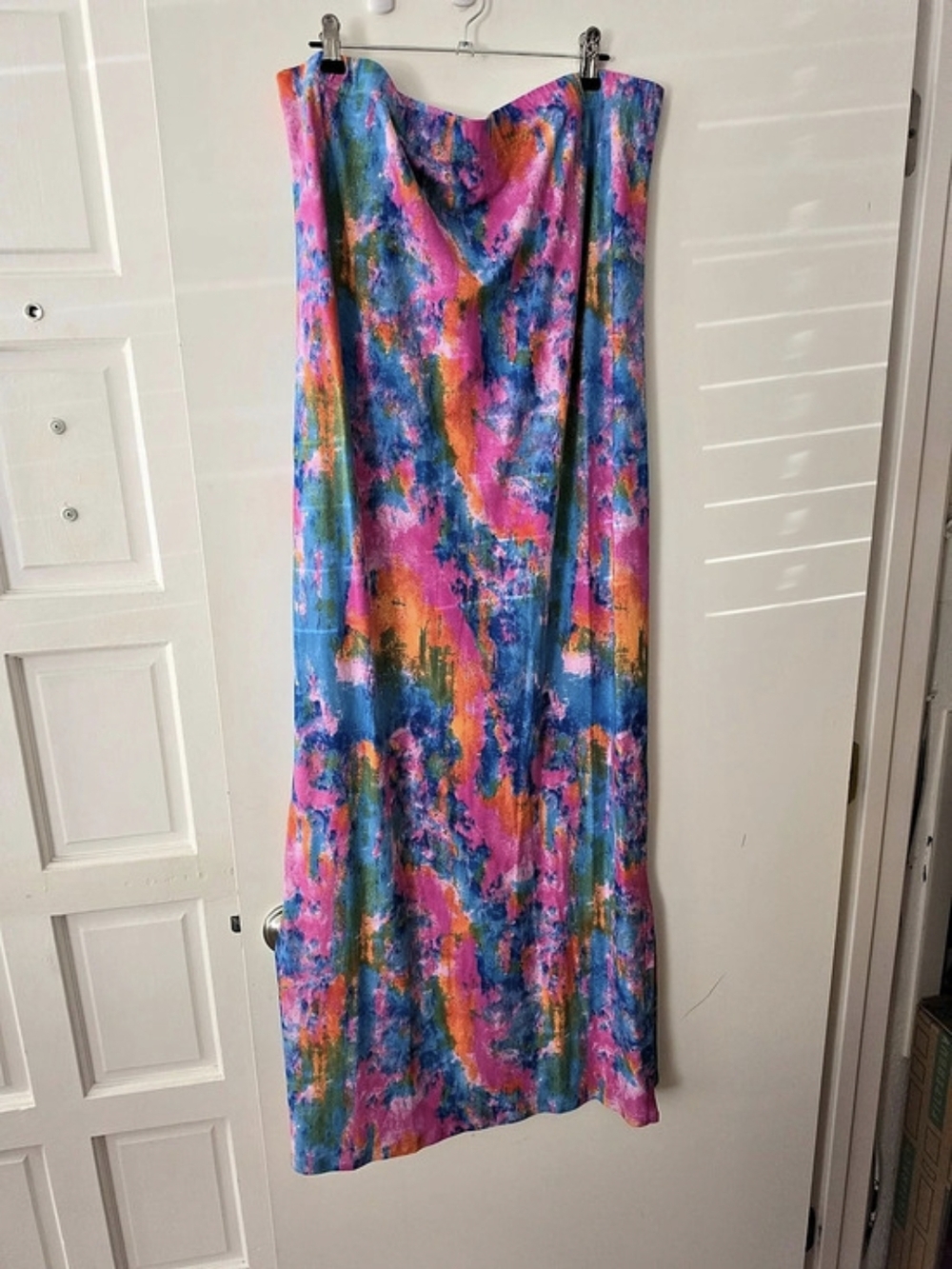 Rouge Collection Abstract Print Maxi Dress Size 2X Like New